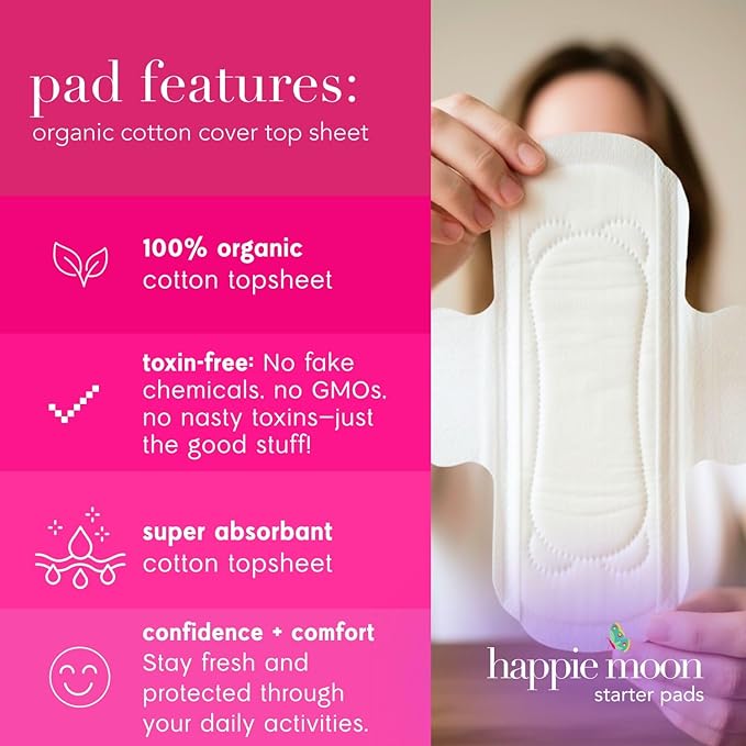 Organic Cotton Cover Tween & Teen Period Pads | Ultra Thin Pads - Image 6