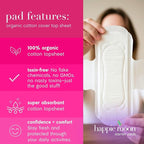 Organic Cotton Cover Tween & Teen Period Pads | Ultra Thin Pads - Image 6
