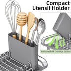 TOOLF Small Dish Drying Rack, Mini Expandable Compact Dish Rack, Slim - Image 5