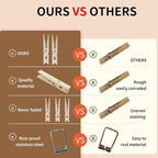 Wooden Clothes Pins, 50 Pack, 2.9 Inch, Large Natural Birchwood Rust, Moisture - Image 7