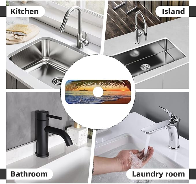 Coco Beach Kitchen sink faucet pad, strong water absorption, anti slip - Image 8