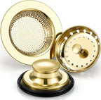Mudder 3 Pcs Kitchen Sink Drain Strainer and Stopper Stainless Steel Garbage by Mudder