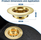 Kitchen Sink Drain Strainer 3 in 1, 304 Stainless Steel Pop Up Sink Stopper - Image 5