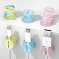 Magnetic Cable Clips 360° Rotation Cord Holder, Adhesive Cord Clips by TESMAX