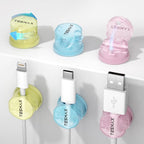 Magnetic Cable Clips 360° Rotation Cord Holder, Adhesive Cord Clips by TESMAX