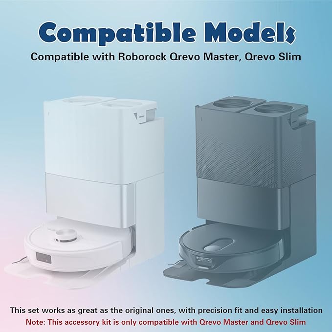 Accessories Replacement Kit for Roborock Q Revo Master, Qrevo Slim Robot Vacuum - Image 2