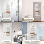 ANTIS'S HOME Over the Door Organizer Macrame Boho Nursery Storage - Image 8