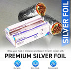 12”x1000 ft. Aluminum Foil Roll | 30 Micron Thick Strong Foils - Image 2