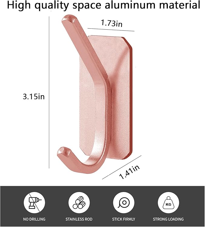 Paoli Heavy Duty Adhesive Hooks, Self-Adhesive Hooks Multiple Colors and Styles - Image 2