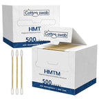500 Count Cotton Swabs, Bamboo Cotton Swab by HMTM