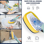 Dish Brush with Soap Dispenser Storage Set with 2 PCS Brush Refills & Holder - Image 6