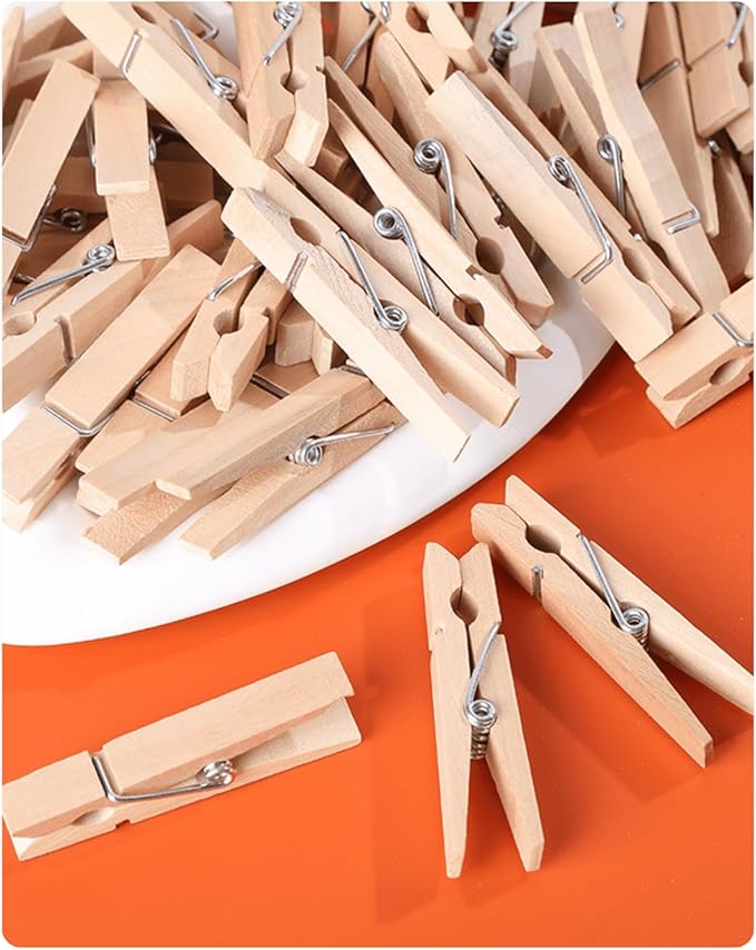 1.9 Inch Wooden Clothespins – 50 Pack Heavy-Duty Clothes Pins - Image 9