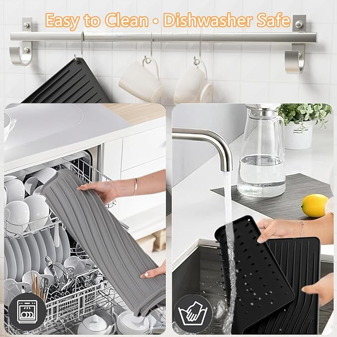 Dish Drying Mat, Silicone Dish Drying Mat - Image 8