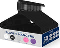 SereneLife 30 Pack Plastic Hangers, Space-Saving Closet Organizers, Durable and by SereneLife
