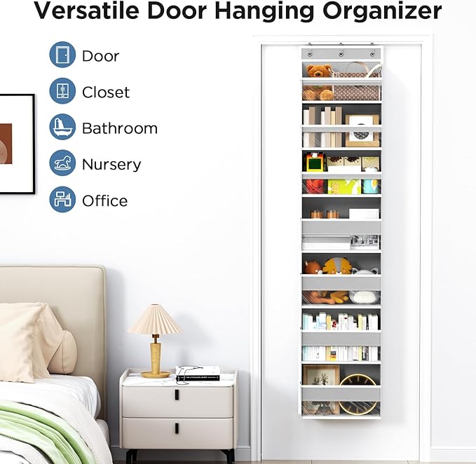 Over The Door Organizer, 7 Tier Door Hanging Organizers - Image 7