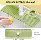 Faucet Mat for Kitchen Sink – Adjustable Silicone Sink Splash Guard - Image 2