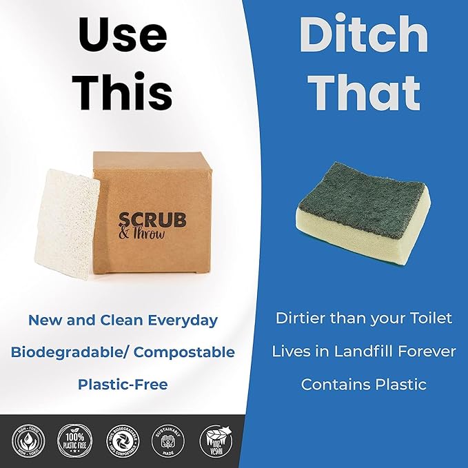 Scrub & Throw Natural Loofah Sponges, and Household Use - Image 6