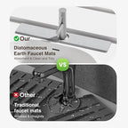 23.6" x 4" Stone Faucet Mat for Kitchen Sink, Quick Drying Diatomite Sink Tray - Image 6