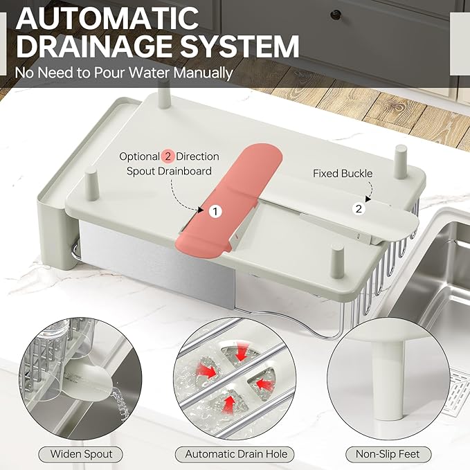 Stainless Steel Dish Drying Rack - Image 4