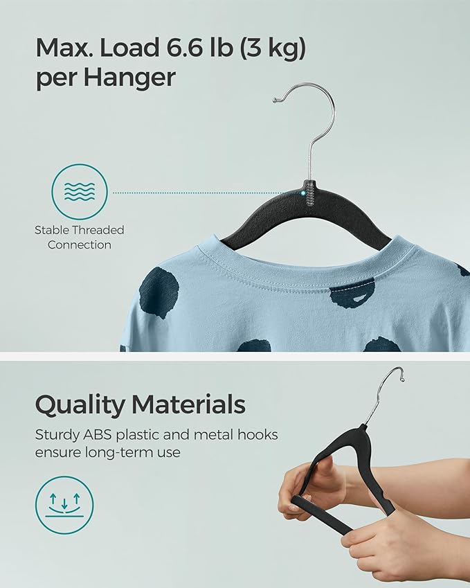 SONGMICS Baby Kids Hangers 50 Pack - Image 8