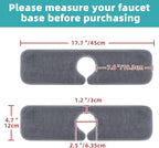 PoYang 4 Pack Faucet Mat for Kitchen Sink Splash Guard Short: Super Absorbent - Image 6