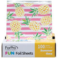 ForPro FUN Summertime 5" Foil Sheets, Aluminum Hair Foils by ForProProfessionalCollection