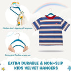 HOUSE DAY Velvet Kids Hangers 60 Pack, Premium Childrens Hangers - Image 3