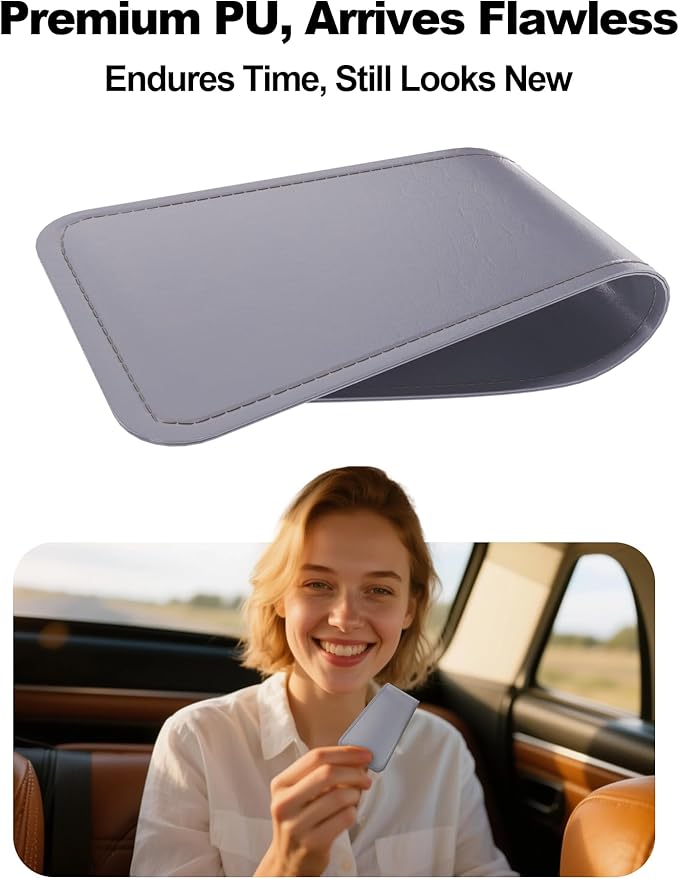 Patented Leather Car Air Freshener Visor Clip, Compatible - Image 6