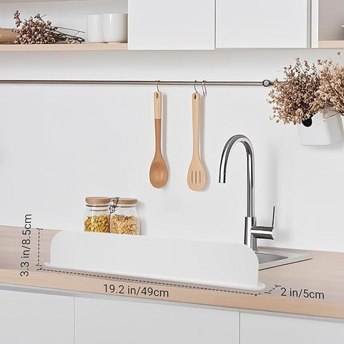 19.29 inch Silicone Sink Splash Guard, Splash Guard - Image 2