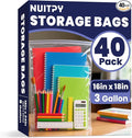 40 Pack Large 3 Gallon Storage Bags by Unknown