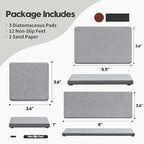 3PCS Bathroom Sink Vanity Trays, Quick Stone Drying Mat Dish Soap Dispenser - Image 2