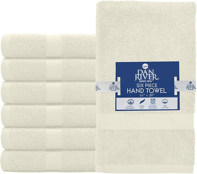 DAN RIVER 6-Pack Premium Hand Towels - Image 6