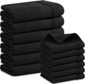 Homaxy Kitchen Towels and Dishcloths Set, 12 x 12 and 13 x 28 Inches, Super by Homaxy