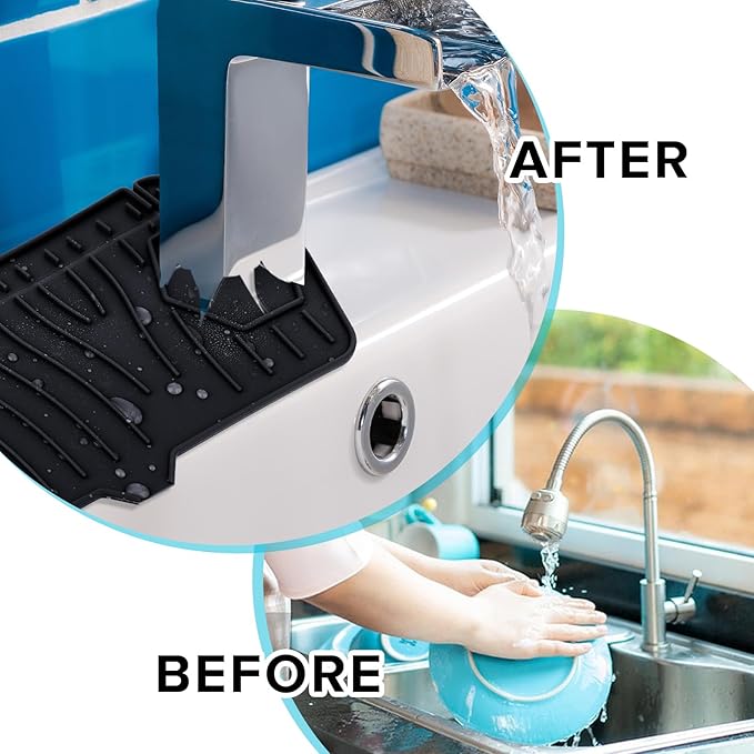 Silicone Sink Splash Guard Kitchen Splash Guard - Image 6