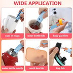 Ouligay 6 Pcs Straw Cleaner Brush Kit, 3 in 1 Cup Lid Cleaning Brush, 17cm Long - Image 2