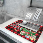 Giwawa Gingerbread Man Dish Drying Mat Large 18x24inch Have A Sweet Christmas - Image 5