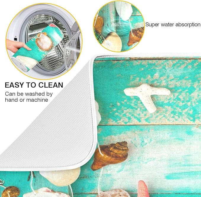Absorbent Dish Drying Mat for Kitchen Counter - Image 2