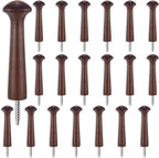 20 Pieces Wooden Shaker Peg Screw-on Pegs 3.62 Inch Long Unfinished Wood Shaker by Jetec