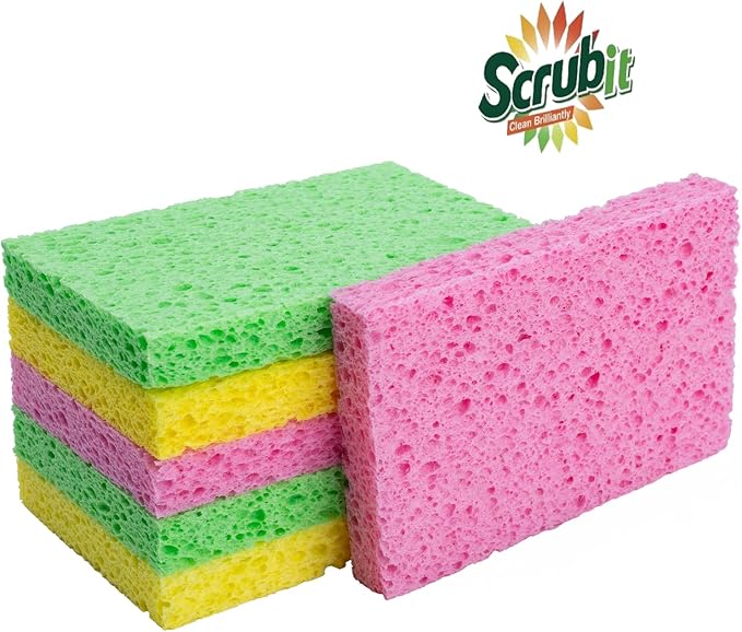 SCRUBIT Cleaning Scrub Sponges, Non-Scratch Kitchen Sponges - Image 5