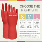 Rubber Cleaning Gloves 5 Pairs Kitchen Dishwashing Gloves Reusable - Image 6