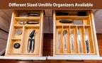 Umilife Drawer Organizer Storage Boxes, 2.5" High Bamboo Drawer Dividers - Image 5