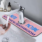Kitchen Sink Splash Guard Faucet Mat Kitchen/Bathroom Photo DIY 15"x5.5" - Image 9