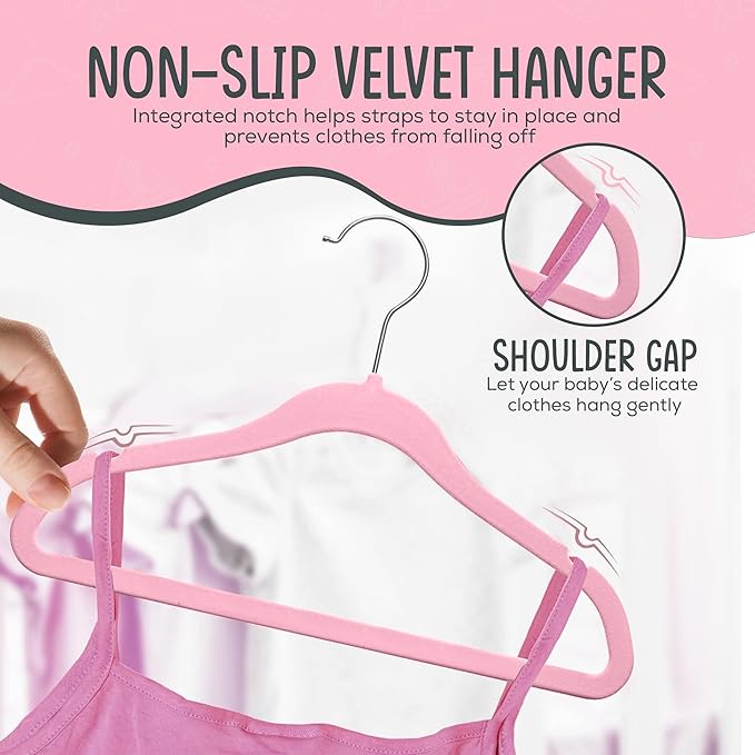 50 Premium Baby Velvet Hangers - Image 6