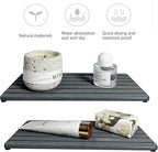 2 PCS Water Absorbent diatomite Coasters, Stone Drying mat - Image 2
