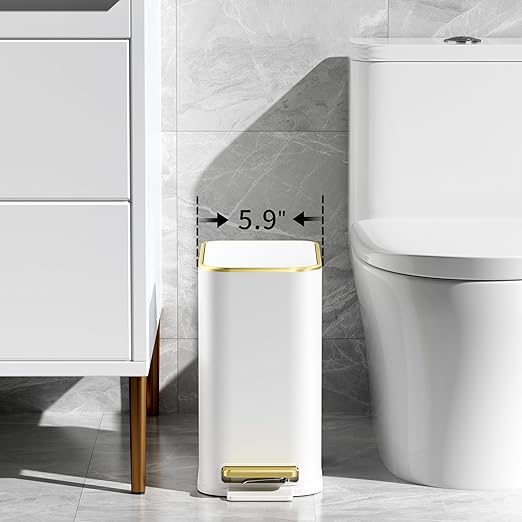 TIPGO Small Bathroom Trash Can - Image 7