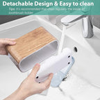 Boperzi Toothbrush and Toothpaste Holder Wood Grain - Image 3