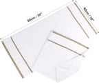 PiccoCasa Set of 2, 750 GSM Luxury White Hand Towels - Image 6