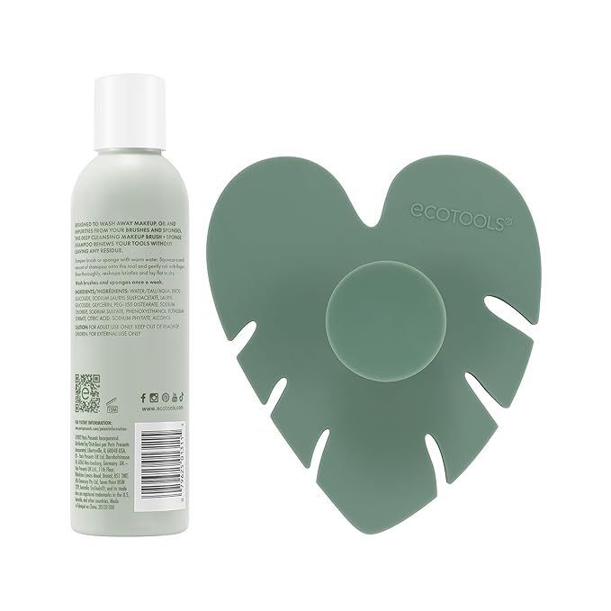 EcoTools Makeup Brush Cleansing Pad + Deep Clean Shampoo Bundle, Brush Cleaner - Image 15