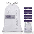 happimess 5.3 Gallon Drawstring Trash Bags, Heavy Duty LDPE Liners by Happimess