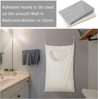 2 Pcs Large Hanging Laundry Hamper Bag 28 x 35 in Over The Door Hamper Space - Image 6